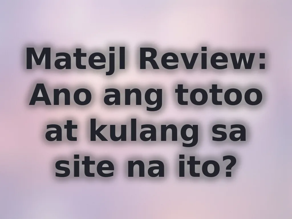 Platform review